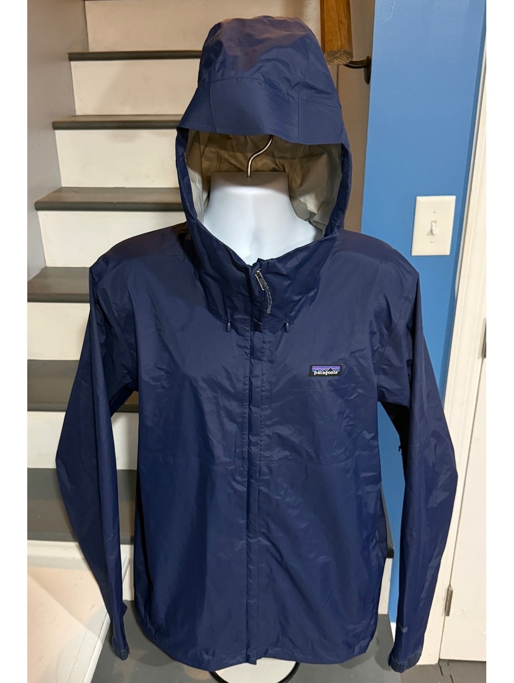 Patagonia Mens Extra Large XL Torrentshell 3L H2NO Classic Navy Blue Rain Jacket